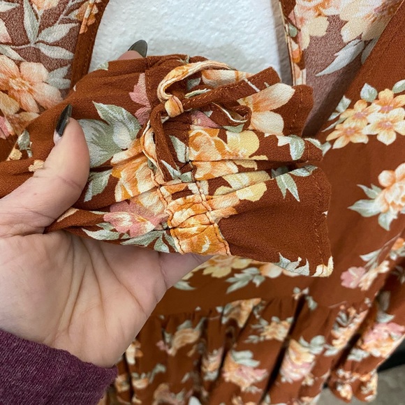 American eagle newer tag floral baby doll blouse size XS - Picture 5 of 8